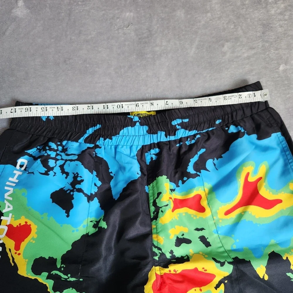 Chinatown Market Global Heat Map Nylon Shorts XL World Map Streetwear Gorpcore